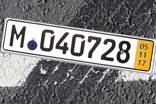 Short-term plate number
