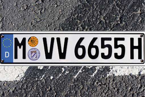 Historical plate number