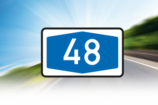 Motorway plate number.