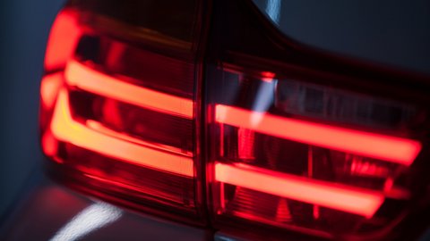 Rotes Bremslicht vom Auto