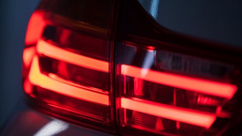 Rotes Bremslicht vom Auto